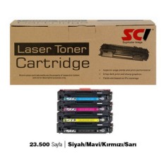 SCI CANON T09 SET MUADİL TONER  25.300 SAYFA  SİYAH/MAVİ/KIRMIZI/SARI