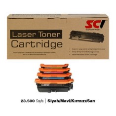 SCI HP CE400A/507A SET MUADİL TONER  23.500 SAYFA  SİYAH/MAVİ/KIRMIZI/SARI