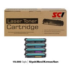 SCI HP W2120A/212A  SET MUADİL TONER  19.000 SAYFA  SİYAH/MAVİ/KIRMIZI/SARI
