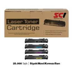 SCI HP W2000A/658A  SET MUADİL TONER  25.000 SAYFA  SİYAH/MAVİ/KIRMIZI/SARI