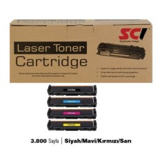 SCI HP CF530A/205ASET MUADİL TONER  3.800 SAYFA  SİYAH/MAVİ/KIRMIZI/SARI