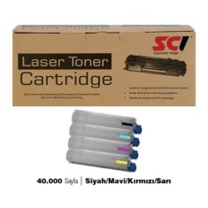 SCI OKI C831 SET MUADİL TONER  40.000 SAYFA  SİYAH/MAVİ/KIRMIZI/SARI