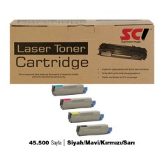 SCI OKI C710 SET MUADİL TONER  45.500 SAYFA  SİYAH/MAVİ/KIRMIZI/SARI